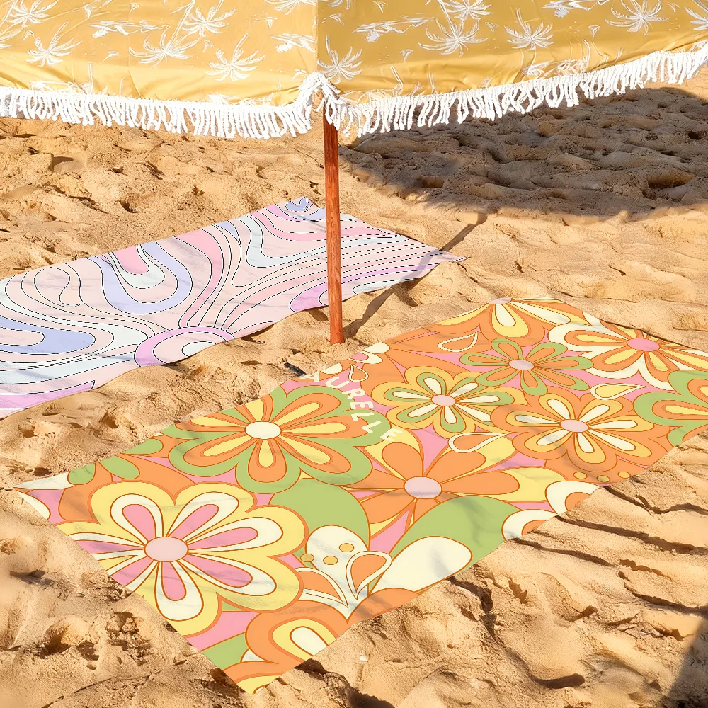 E-Emilio P-Pucci logo Fashion Beach Towel For Beaches Yoga Studios Gyms Hot Springs Swimming Pools And Picnics