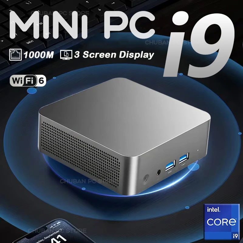 Mini PC Windows 11 Intel Core i9 8950HK Gamer Dual 16GB DDR4 512GB 1TB 2TB SSD Gamer ordenador Dual WiFi 6 BT5.2 PC de escritorio