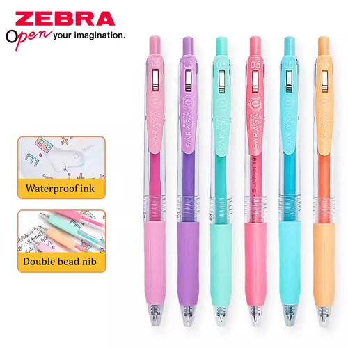 ZEBRA-SARASA-Bolígrafo de Gel de Color leche para estudiantes, pluma de dibujo de línea, edición limitada, 0,5mm, para regreso a la escuela, bonito material de papelería, 1 piezas