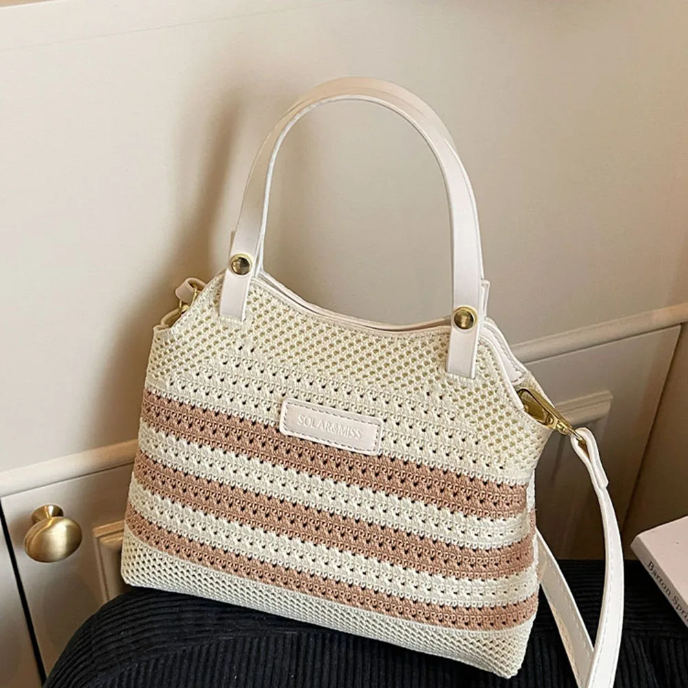 Retro Woven Tote Ba… - image