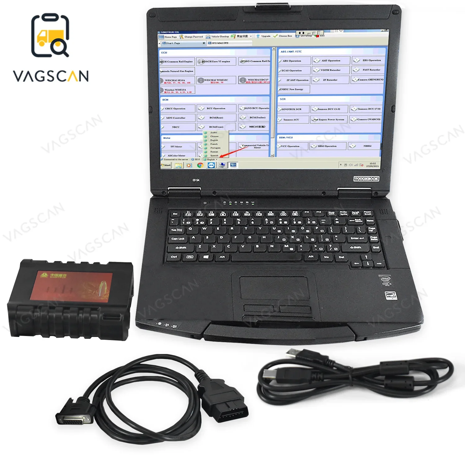 

2024 for Heavy Duty SINOTRUK HOWO Cnhtc Diesel Engine Truck Scanner For Sinotruck Diagnostic Interface Diagnostic Tool