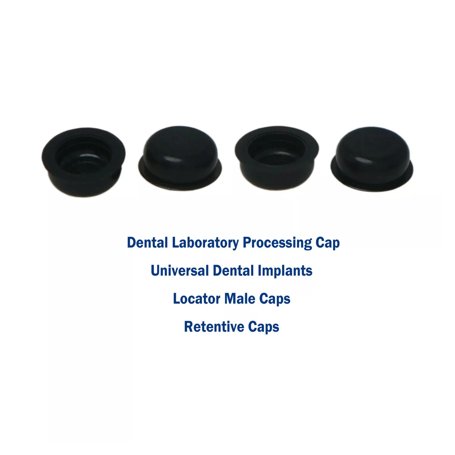 4PCS Dental Laboratory Processing Cap Locator Overdenture Male Retentive Caps