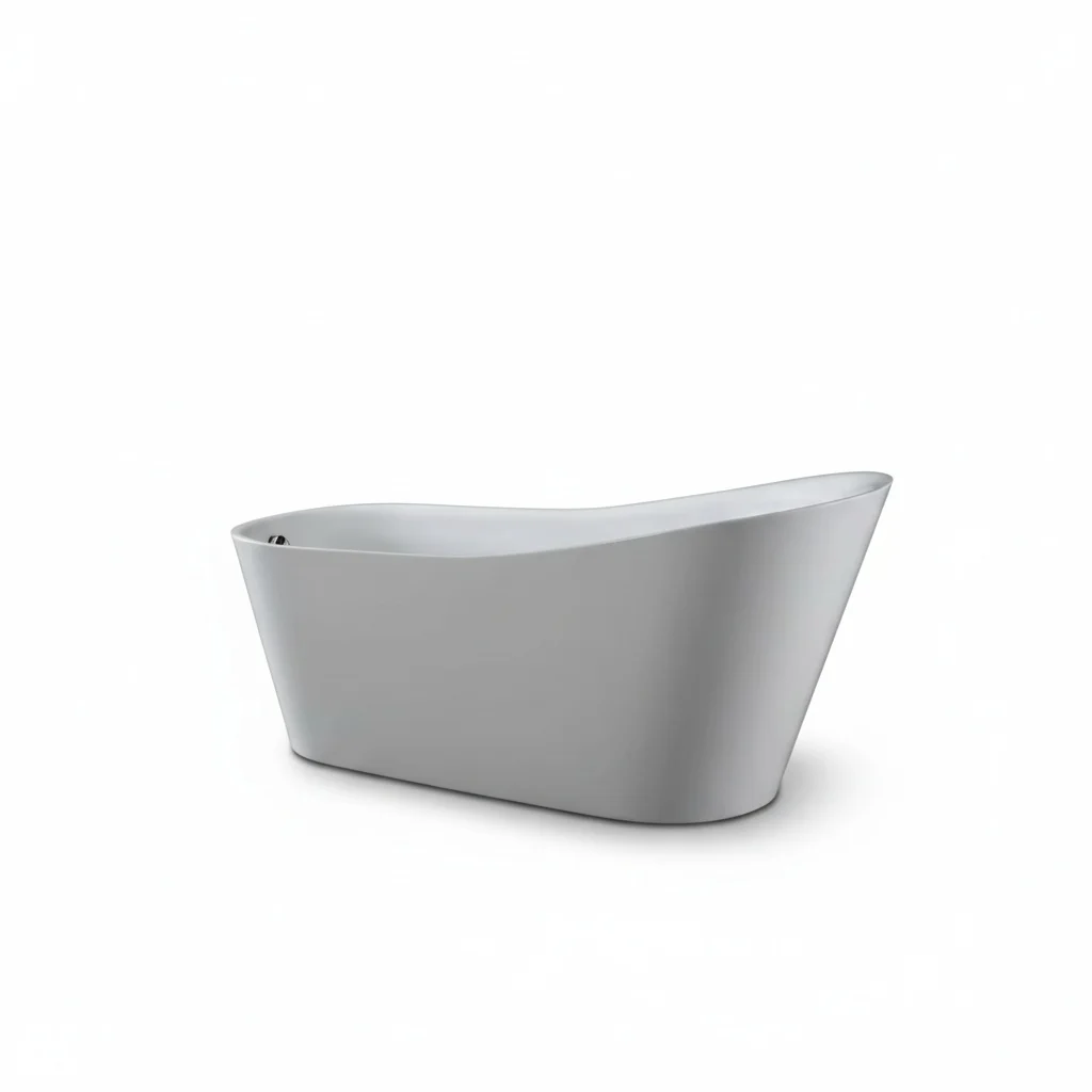 

Маленькая отдельностоящая акриловая ванна, прямоугольная ванна для замачивания 1,7 м/67 дюймов, ванна для холодных процедур, глубокая ванна для замачивания для использования в отелях и дома