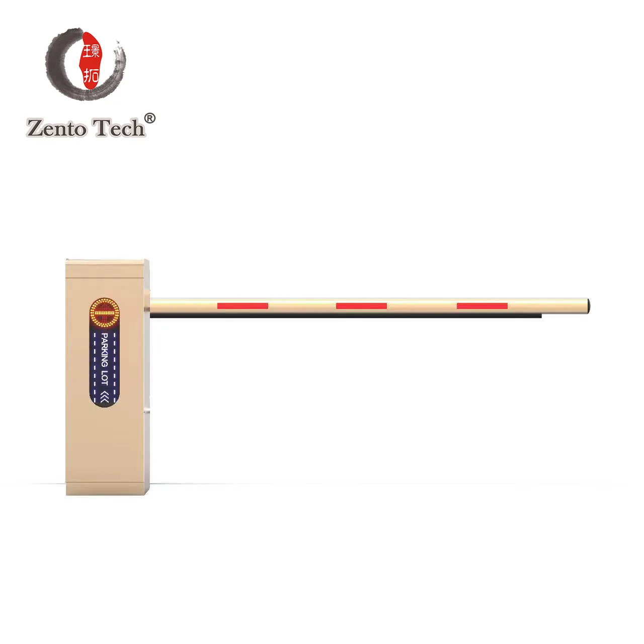 Parking Lots LED Lighting Brushless Motor Road  Telescopic Boom Card Swipe Vehicle Traffic Control Boom Barrier