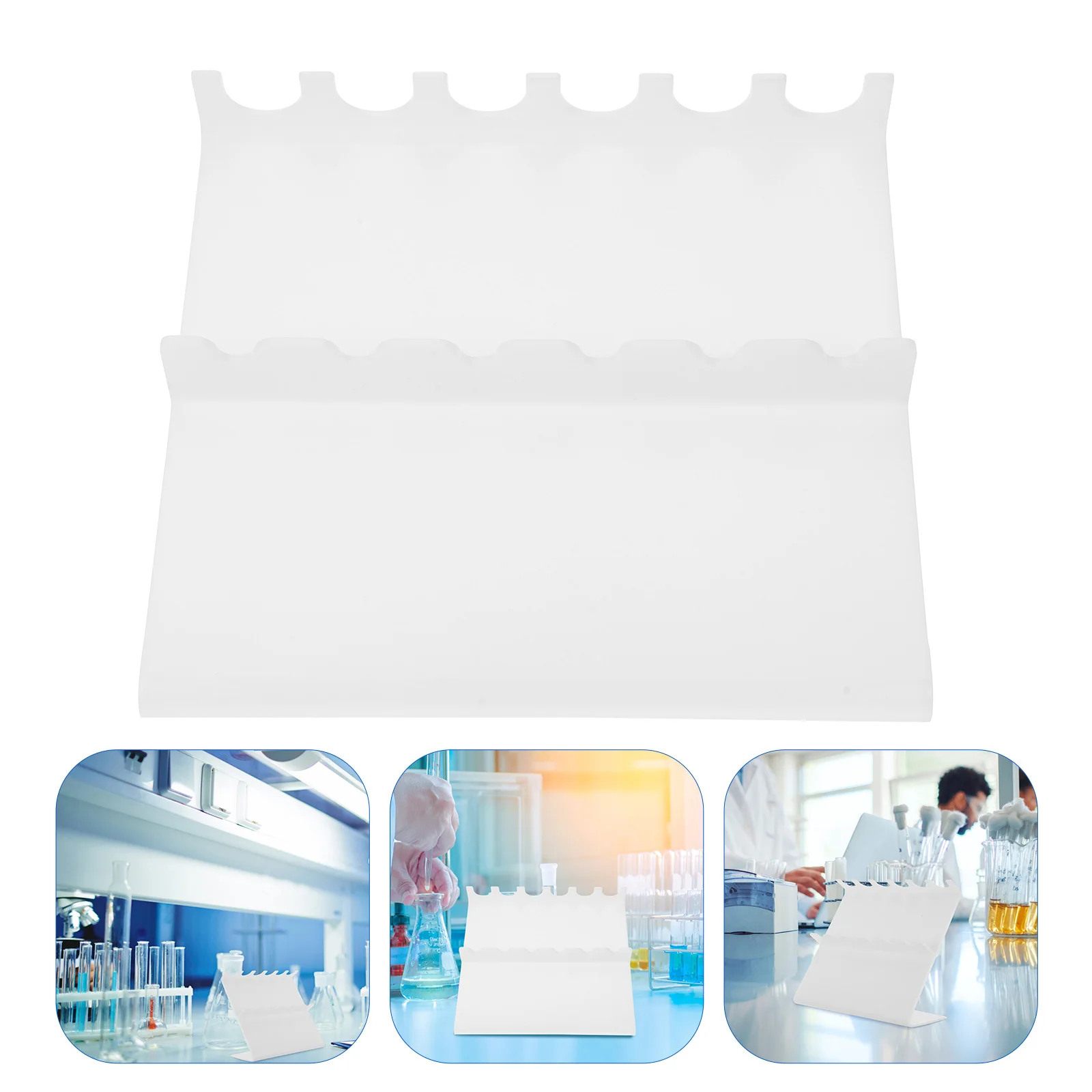 

6 Position Plastic Linear Pipettor Rack Stand Zshape Lab Pipette Holder for Scientific Equipment Storage Secure Stable