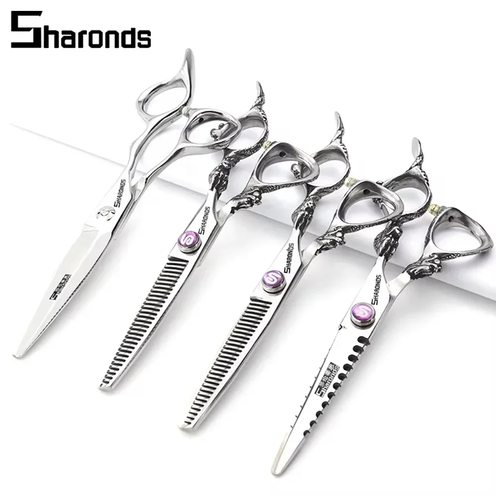 

SHARONDS Hairdressing Professional Scissors 7/8/9 Inch Hairdresser Specificlied Clippers Barber Dedicated Thinning Shears