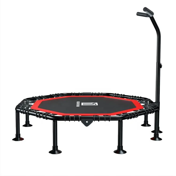 

Trampoline with Adjustable Handle Bar Fitness Bungee Rebounder Jumping Cardio Trainer Home gym equipment Adults Kids