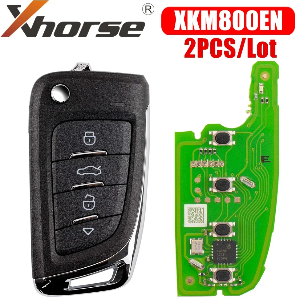 

Xhorse XKM800EN Universal Flip Wire Remote Key Knife Style 4 Buttons 2pcs/lot
