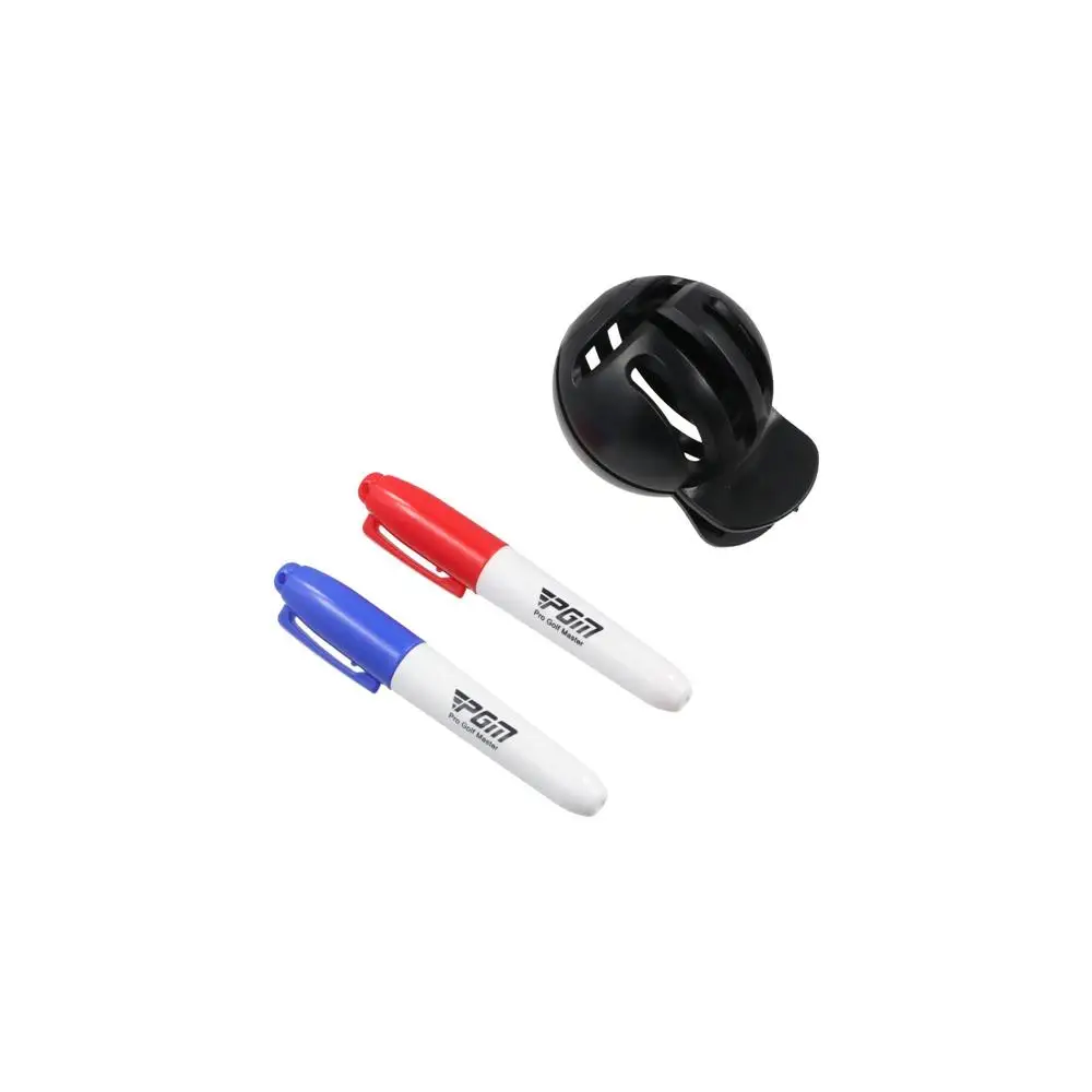 1 Set With 2 Pens Golfs Ball Line Marker Double-sided Marking Portable Golf Scribe Non Fading Marking Line Golf Ball Marker Pen