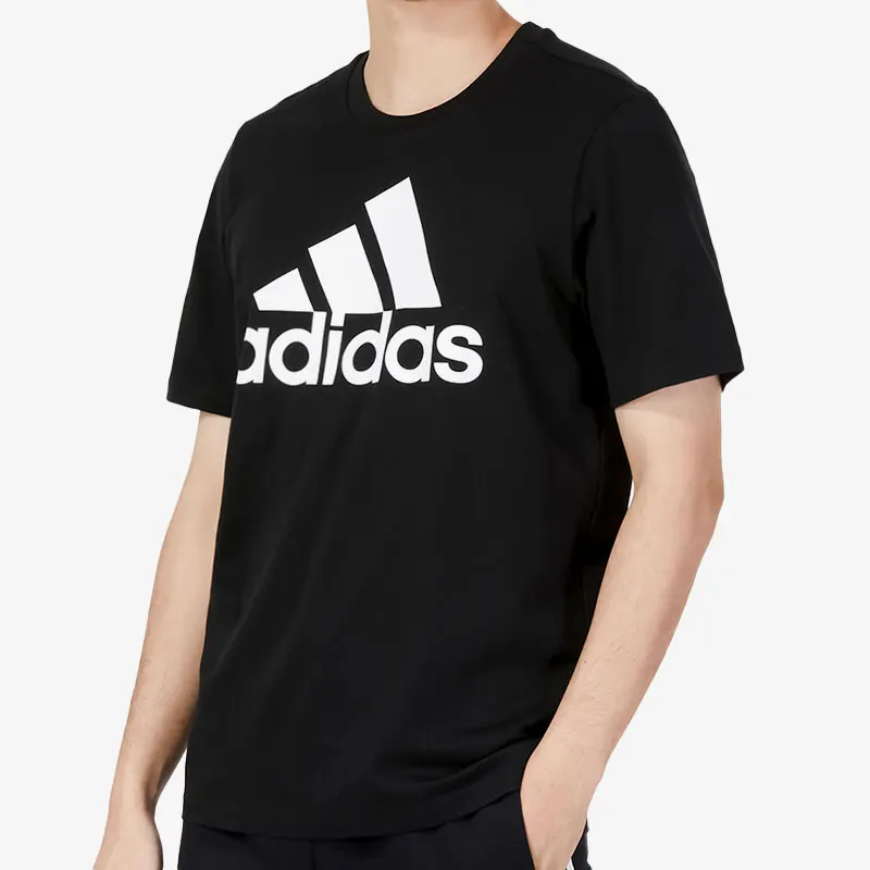 

Официальная аутентичная новая мужская летняя повседневная спортивная футболка с круглым вырезом Adidas IC9347