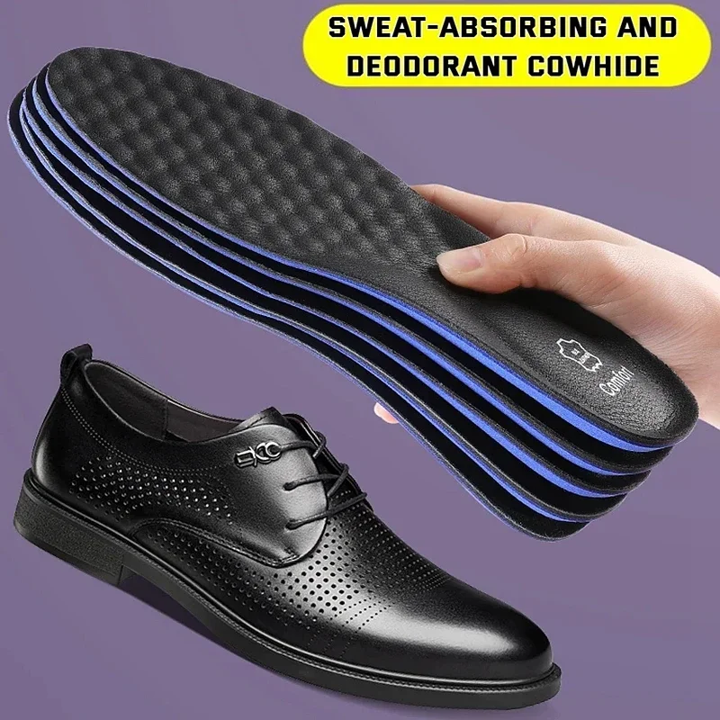 

Leather Shoes Insoles Arch Support Orthopedic Insole for Feet Plantar Fasciitis Shoe Pads Shock-absorbing Cowhide Shoes Insole