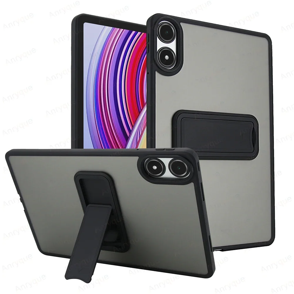 Stand Tablet Case for Redmi Pad Pro Case 12.1 Inch Acrylic Frosted Hard Cover Funda with Bracket for Xiaomi Red Mi Pad Pro 12.1