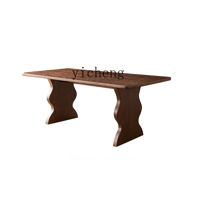 

Tqh Fu Zhonggu Ji Ji Ji Feng Dining Table Small Apartment Home Solid Wood Rectangular Dining Tables and Chairs Set