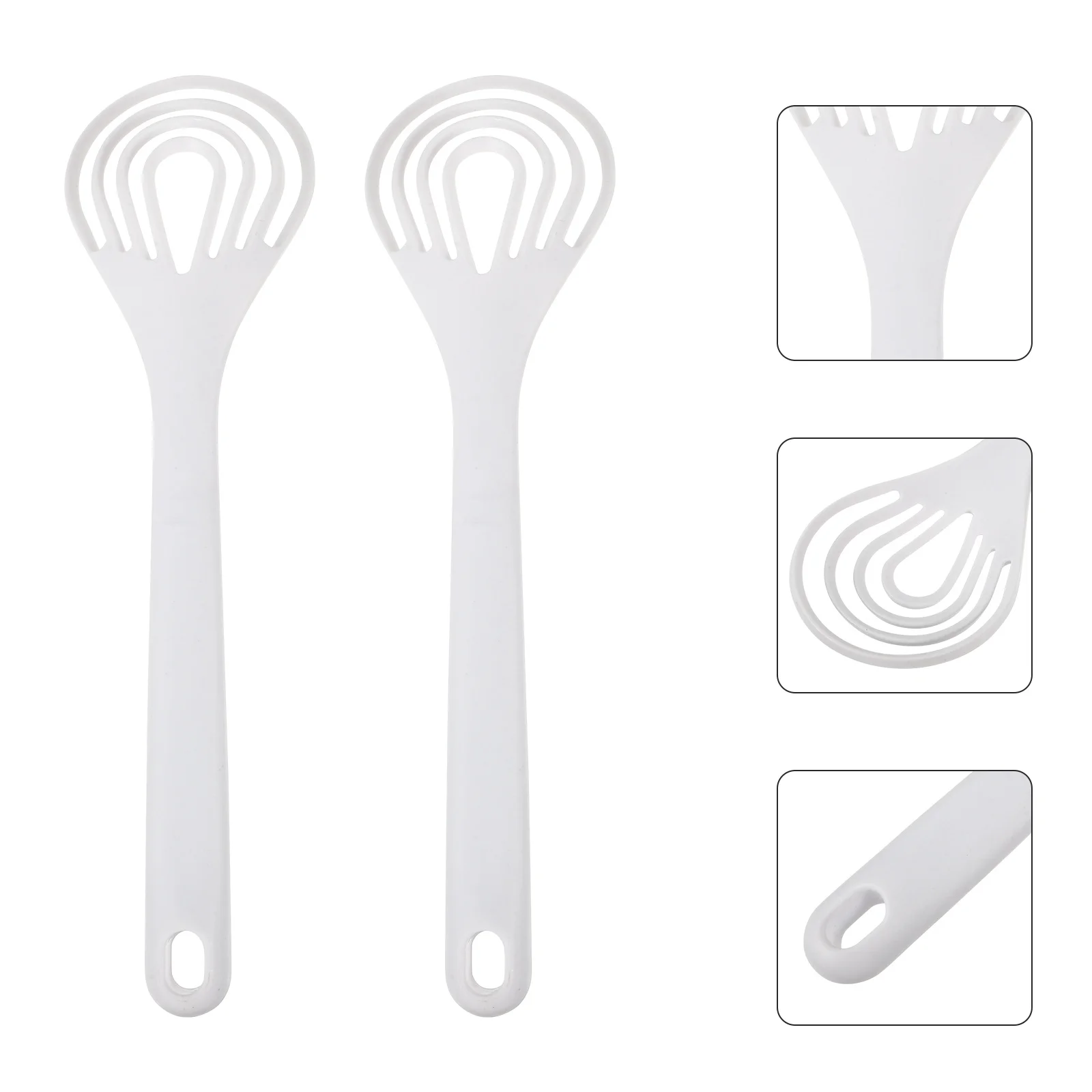 

2 Pcs Egg Beater Whisk Mixers for Baking Major Kitchen Utensils Pp Hand Held Manual Dough