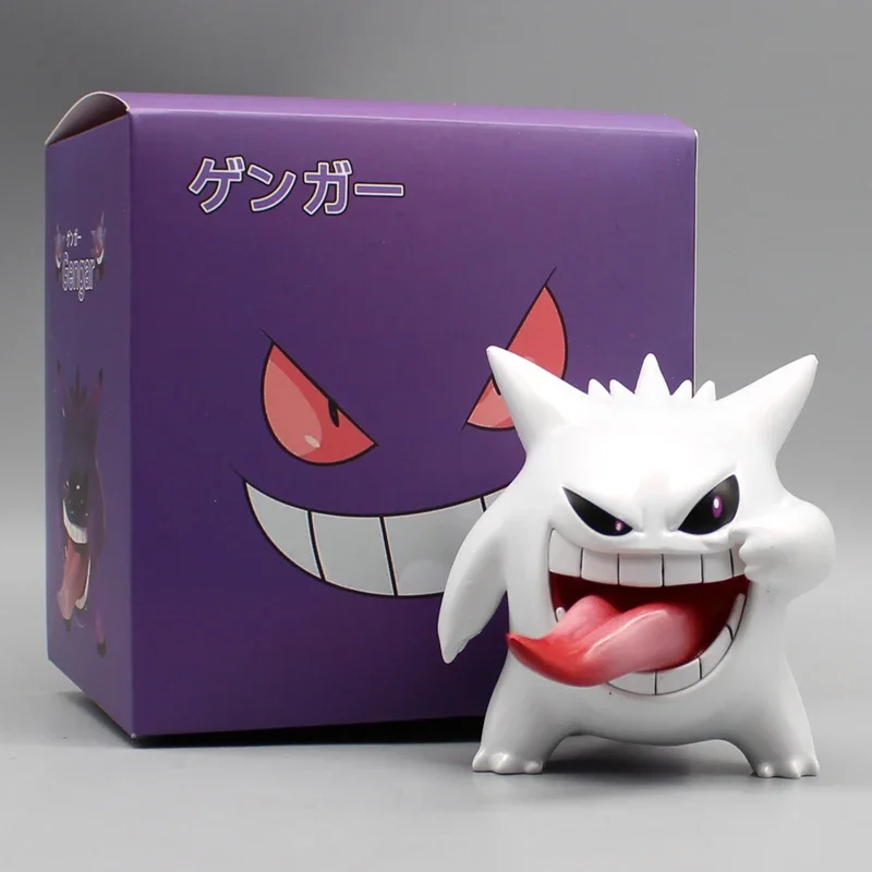 نموذج شفاف لشخصية بوكيمون جينجار مقاس 9 سم، تمثال عمل لطيف من مادة PVC لتزيين الغرفة مجموعة هدية لمحبي