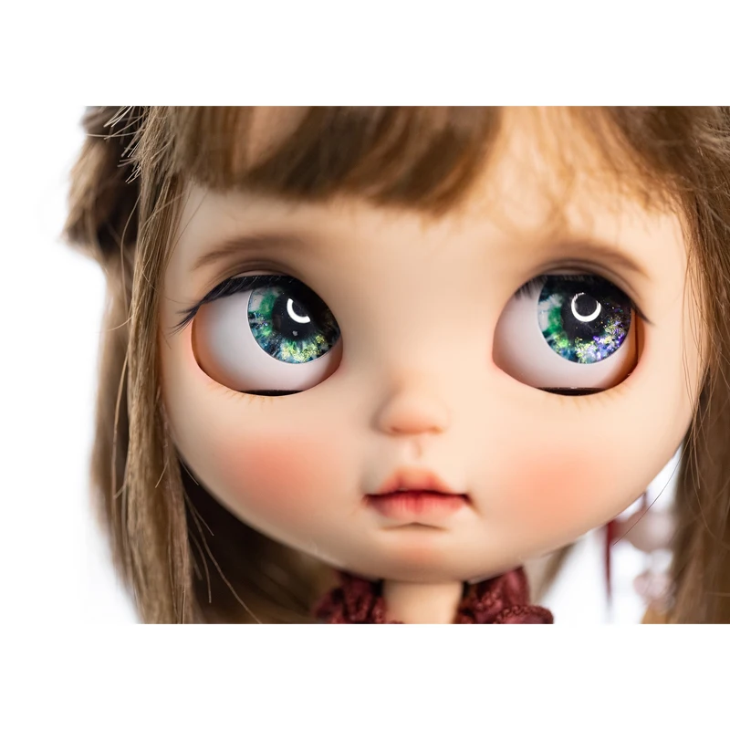 YESTARY Blythe 14mm Eyes Doll Accessories For 1/6 Blythe Toys Diy Handmade Limited Sparkling Colour Glass Eyes Pieces For Gifts