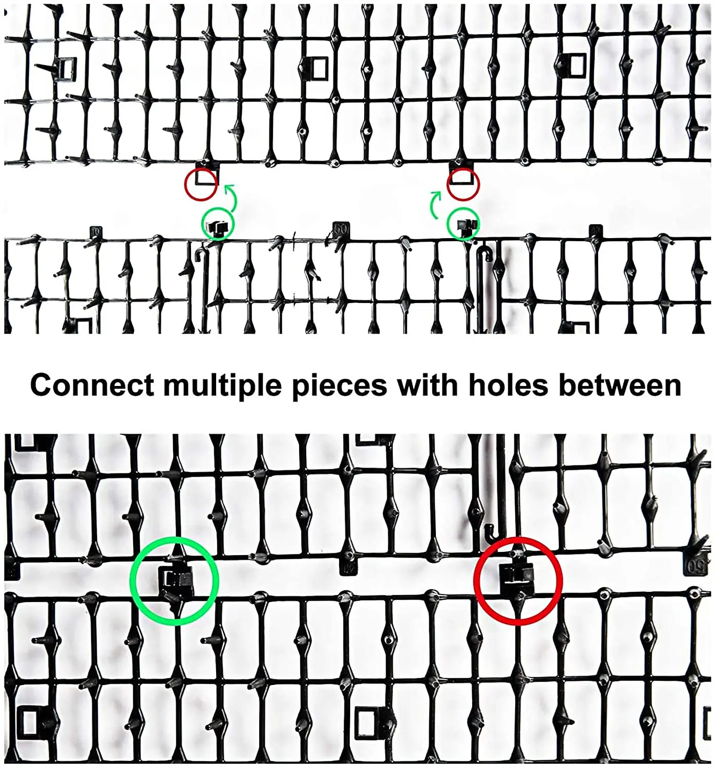 Katzenkotmatte weiß -4 m x 0,28 m, Anti-Katzen-Netzwerk mit Spikes, Garten-Grabstopper – Haustier-Hund-Katzen-Abschreckungsmatte für drinnen und draußen – Detail 2