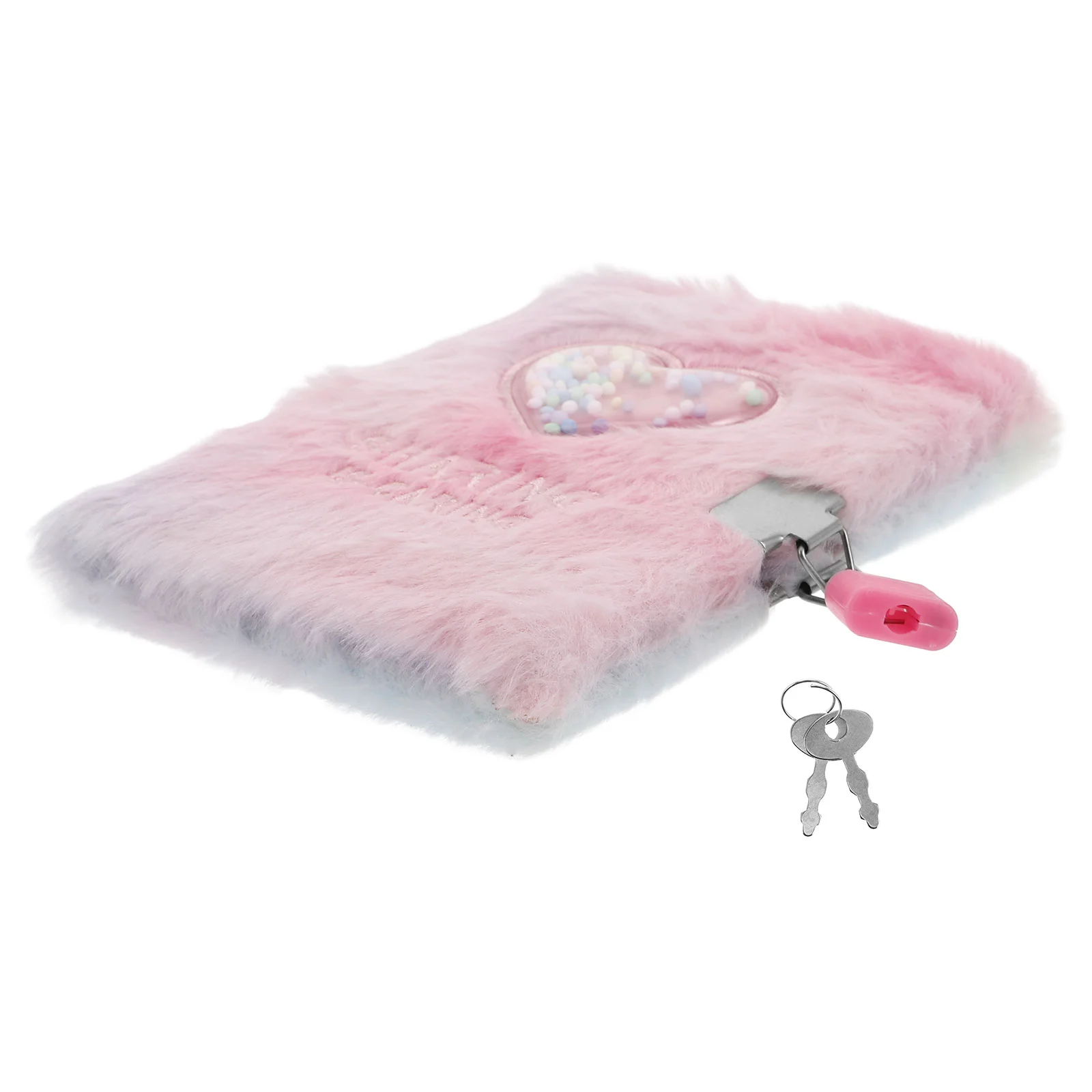Girl's Diary Girls with Lock Note Books Cartoon Kids Journal Lockable Plush Locking Notebook