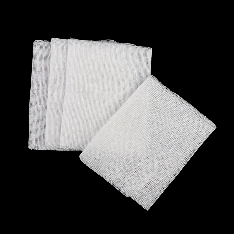 10pcs Gauze Pad Cotton First Aid Waterproof Wound Dressing Sterile Medical Gauze Pad Wound Care Supplies 8*10cm