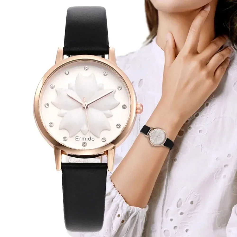 New Maple Leaf Women's Quartz Watch Female Fashion Small and Delicate Watch Student Vintage Simple Wirstwatch San Martin Store