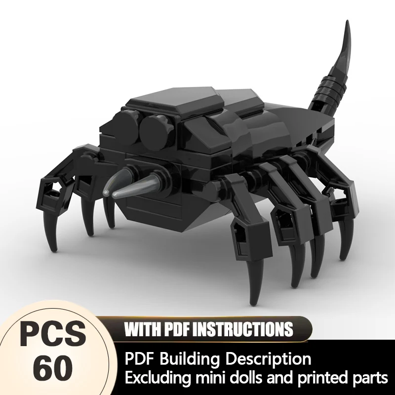

Creators Animal Series Model MOC Building Bricks Black Creature Modular Technology Gifts Holiday Assemble Children Toys Suit