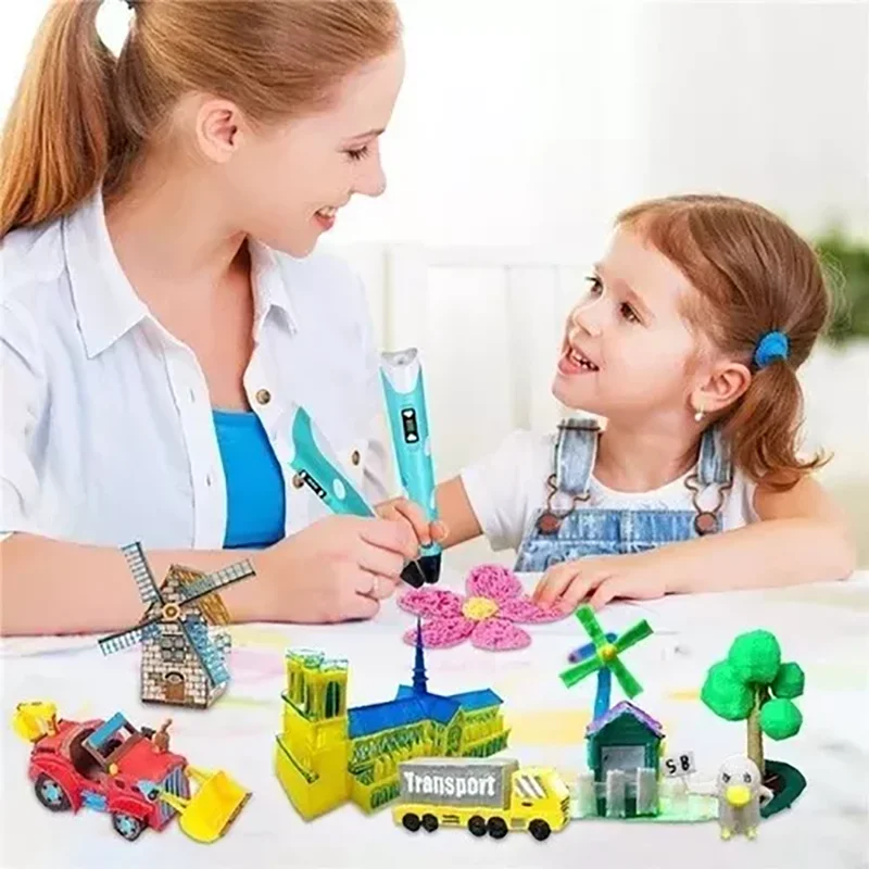 3D Pen LED Screen DIY 3D Printing Pen 25M PLA Filament 3D Printer Pen Drawing Stift Creative Toy Gift For Kids Design Drawing