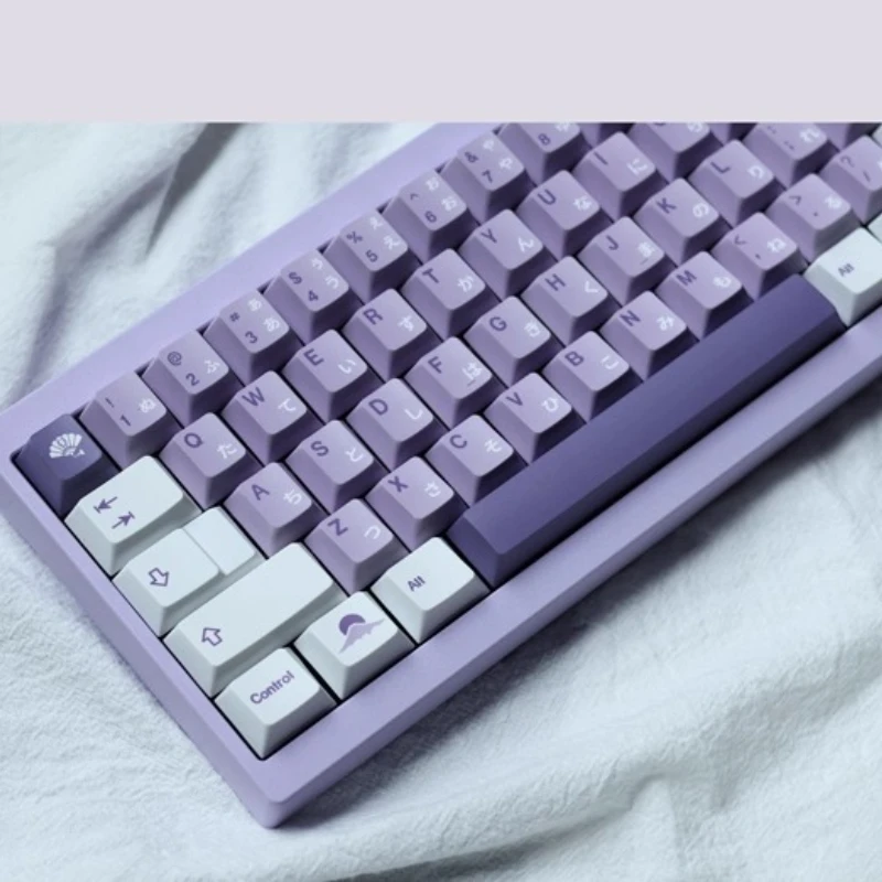 

Набор колпачков для клавиш на тему глицинии, PBT Cherry Profile, оригинальные колпачки ручной работы на заказ для механической клавиатуры, аксессуары, подарок «сделай сам»