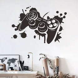 3D Vinyl Wall Art Cool Game Gamepad Mural Stickers for Home Boy Bedroom Kids Gaming Room E-sport Gamer Zone Decorations Poster