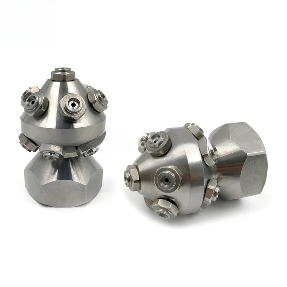 TANK 12900 Tank Cleaning Nozzle, Stainless Steel Static Cluster Tank Washing Nozzle, Process Tanks Cleaning Nozzle