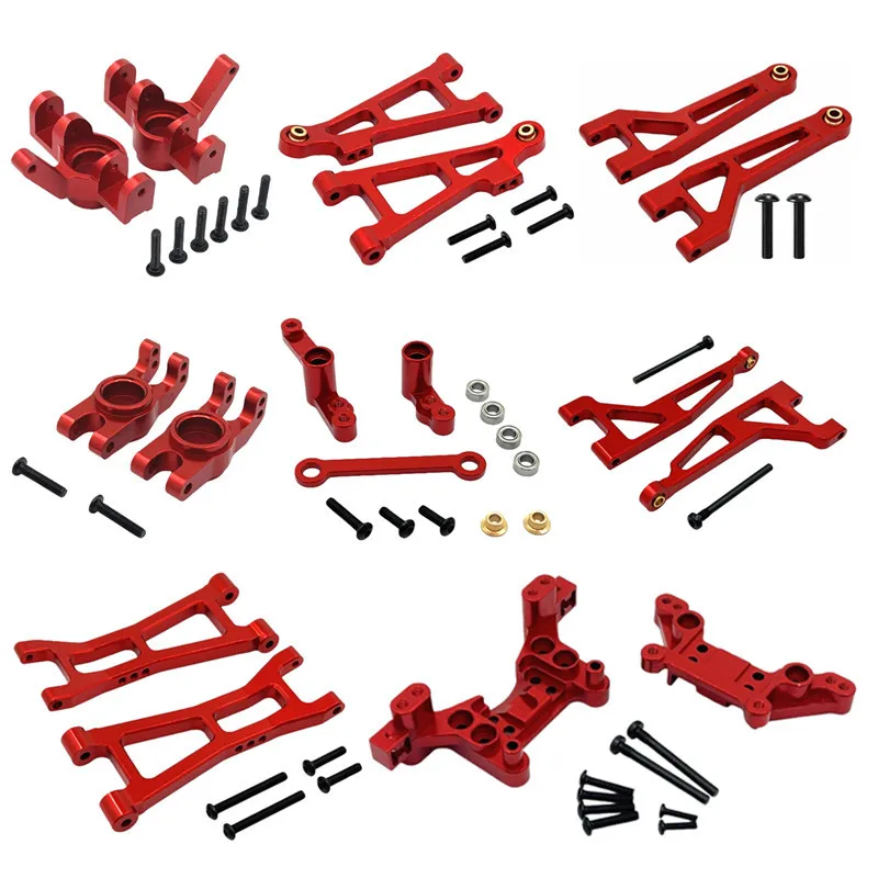 RC Car Set Fit for MJX 1/16 16213 16218 Remote Control Car Accessories Metal Upgrade and Modification