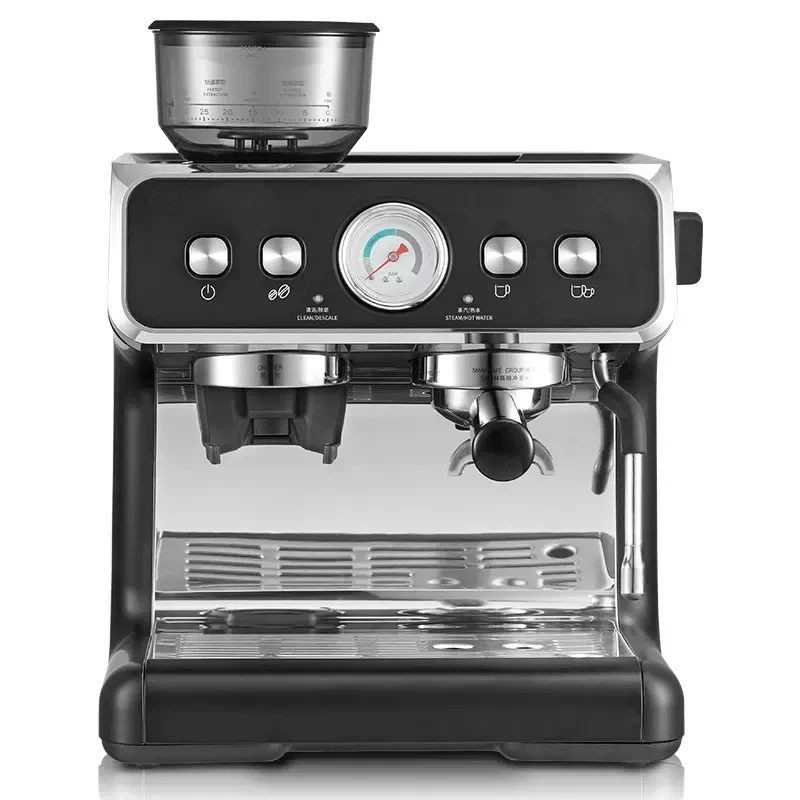 

Dual Boiler Home Small Double Heating Semi-Automatic Bean Grinder Integrated Coffee Maker Grinding Food Processing Machinery