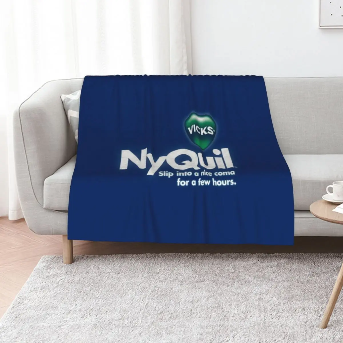

NyQuil Throw Blanket Quilt Stuffeds christmas gifts Camping Blankets