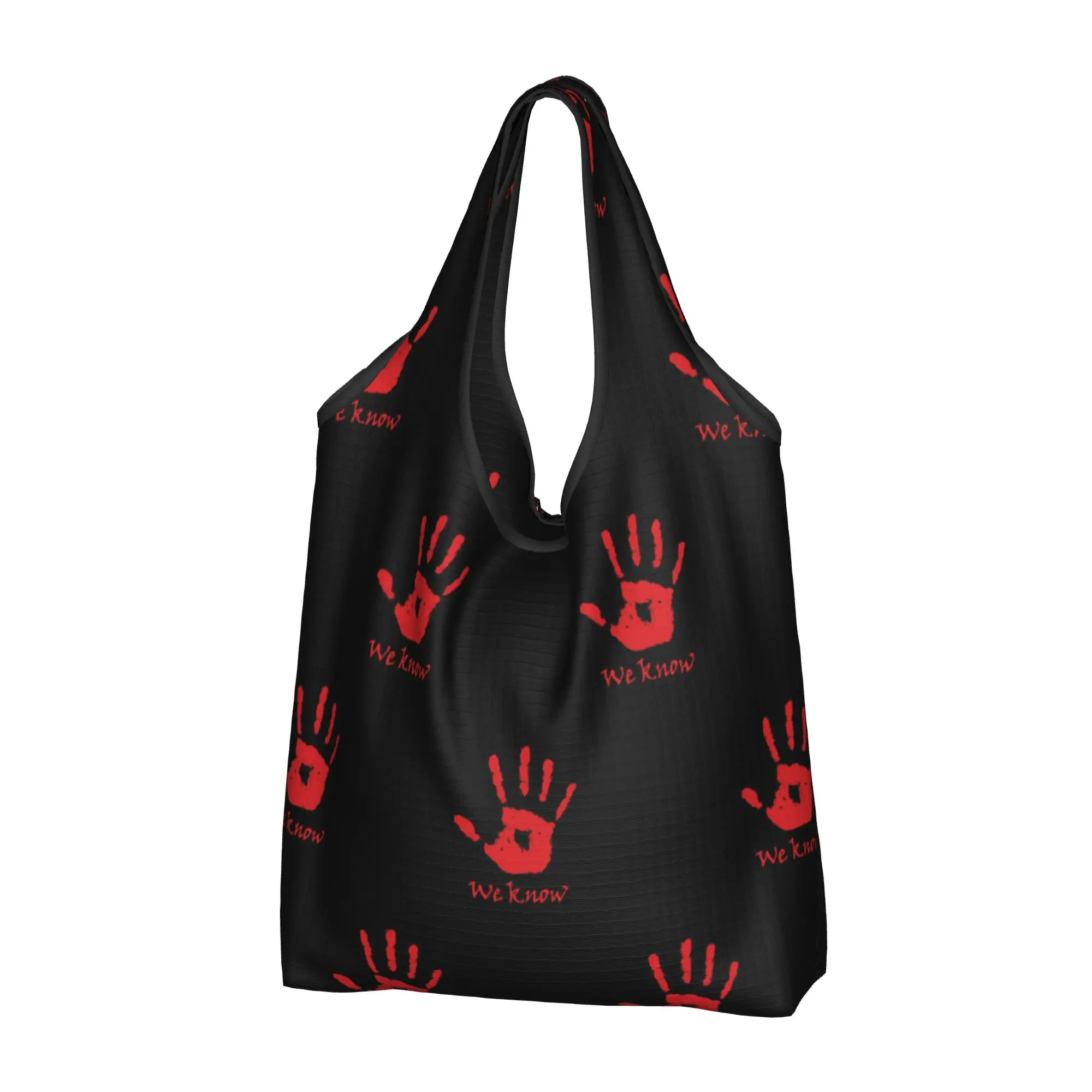 We Know Dark Brotherhood Hand Grocery Shopping Bag, sac fourre-tout mignon, sac à bandoulière de grande capacité, sac à main cadeau pour joueur Skyrim