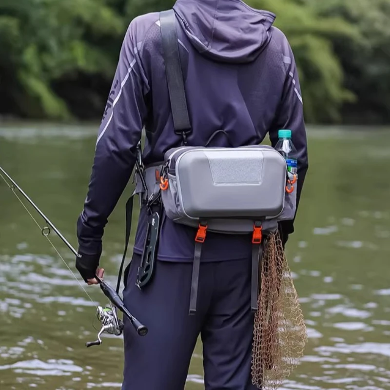 

Новая сумка для приманок, многофункциональная водонепроницаемая поясная сумка, рыболовные снасти, сумка для рыбалки, рюкзак для рыбалки, через плечо