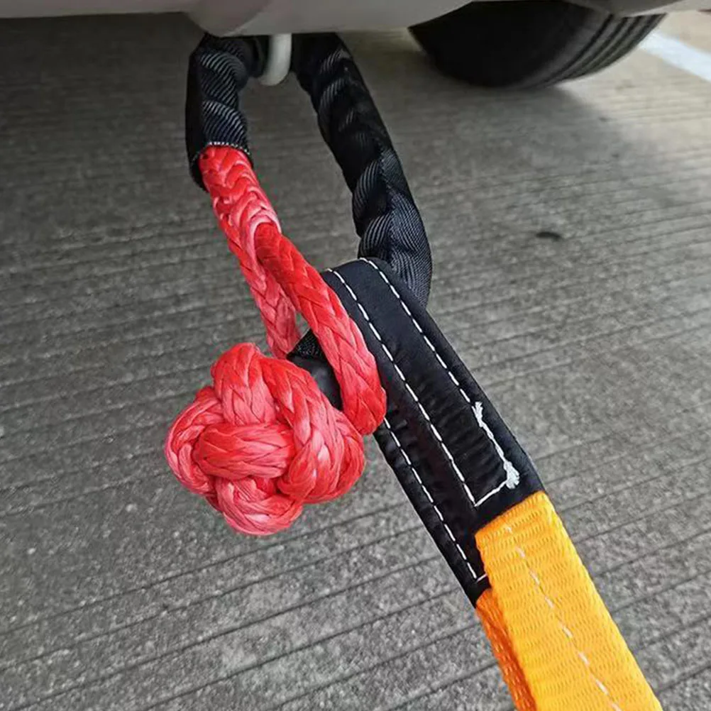 

1pcs Soft Shackle Recovery Kit for Off Road with High Strength Rescue Rope Shackle Vehicle Snatch Recovery Outdoor Red