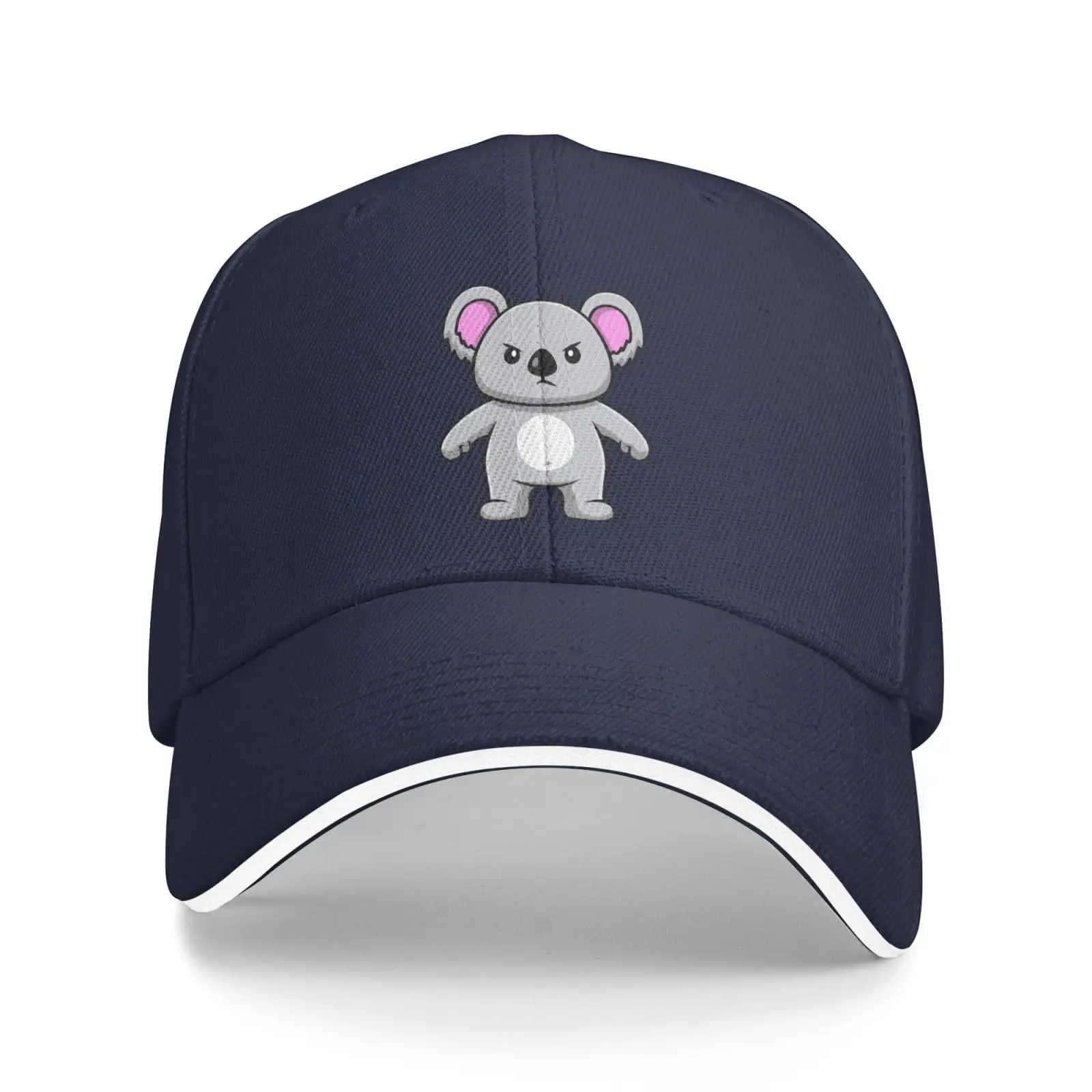 Angry Koala Basketball Cap Women Men Hats Adjustable Truck Driver Sun Hat Dad Baseball Caps