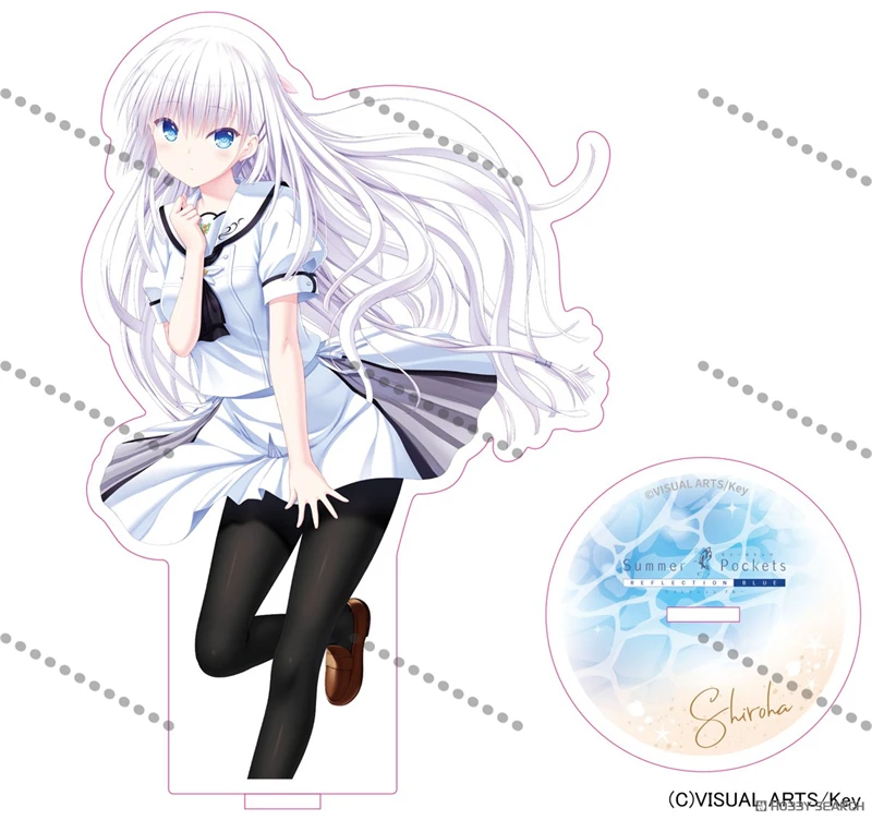 Summer Pockets Acrylic Stand Shizuku Aoi Ryuukou Tsumugi Figure Stand Plate Cosplay Prop Decor Fans Christmas Gifts 15cm