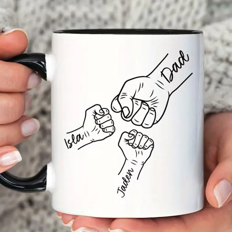 1 Dad Mug - Personalized Father's Day Gift with 