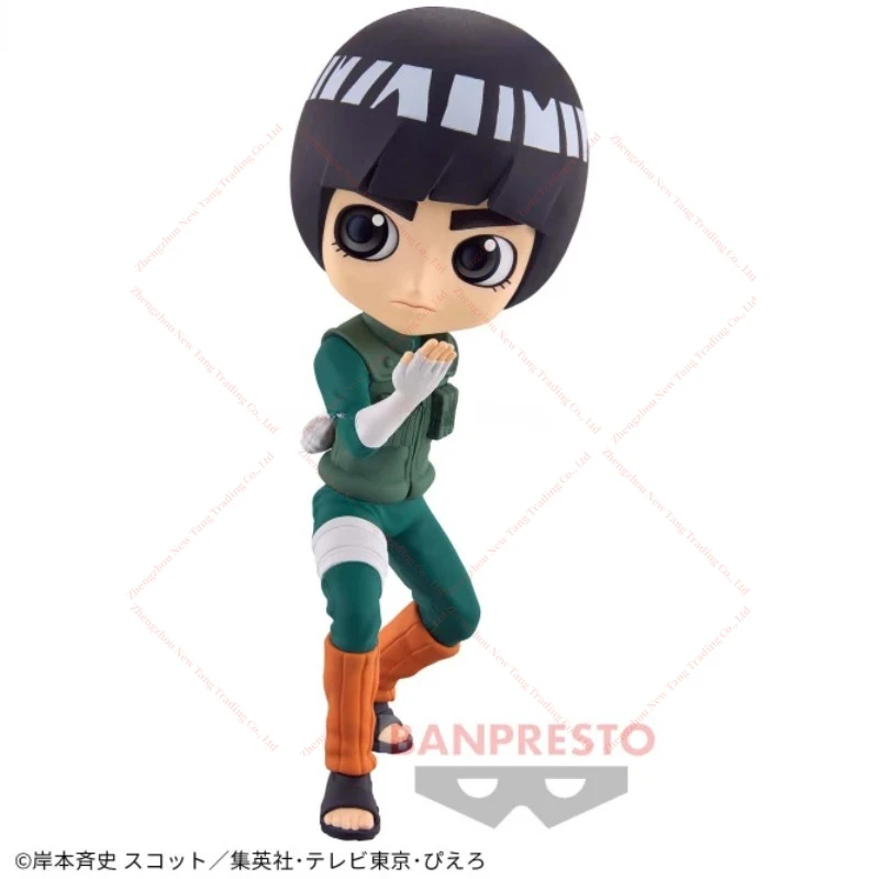 In Stock BANPRESTO Bandai Glasses Factory Qposket Series Naruto Rock Lee Action Toy Doll Gift Collection