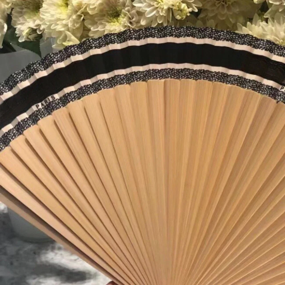 Chinese Style Folding Fan Luxury VIP Limited Collection Bamboo Antique Paper Fan Home Decoration Ornaments Creative Gifts