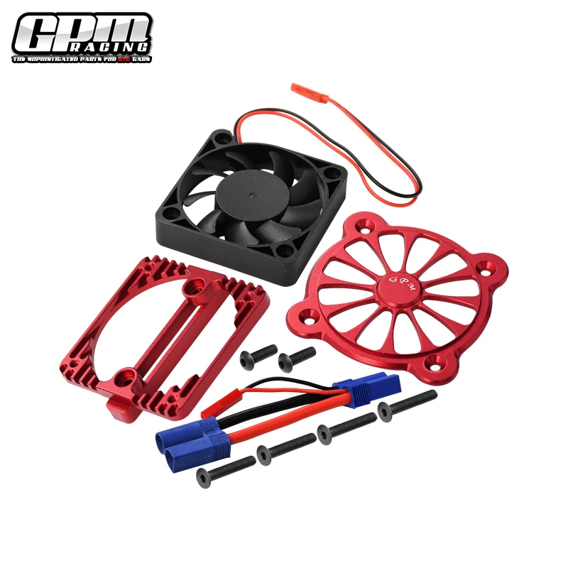 GPM koellichaam van een motor, gemaakt van een legering, met koelventilator, voor ARRMA 1/10 Kraton 4S / Senton / Vorteks / Vendetta / Big Rock V3 / Outcast V2.
