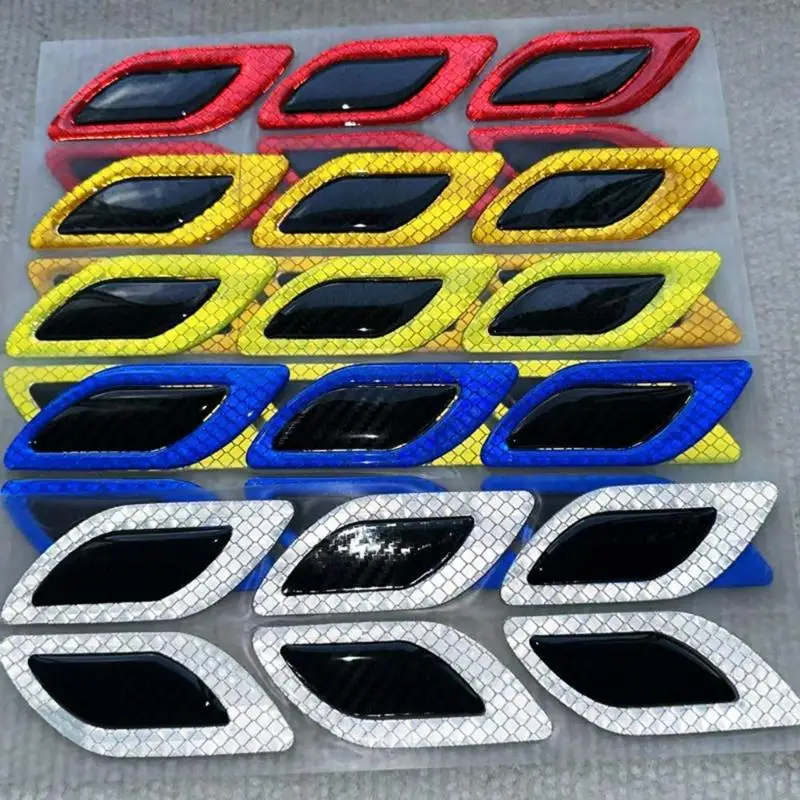 

Handmade 3D Epoxy Resin Stickers with Strong Adhesive Very Bright Reflective Tape 6pc for Auto Body Scratch Prevention R6FB