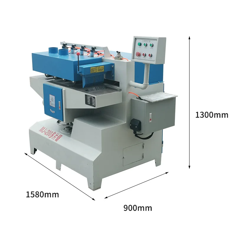 MJ-200/300 Woodworking Vertical Multiple Wood Electric Multi-blade Saw square Wood Multi Blade Rip Saw Wood Cutting Machine