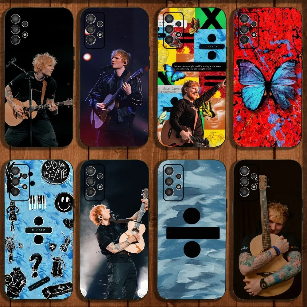 Ed Sheeran Singer Phone Case For Samsung Galaxy A13,A21s,A22,A31,A32,A52,A53,A71,A80,A91 Soft Black Cover