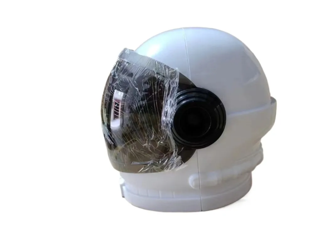 New White Transparent Astronaut Helmet for Holiday Party, Aerospace Teaching Props, Model Display, Performance Helmet