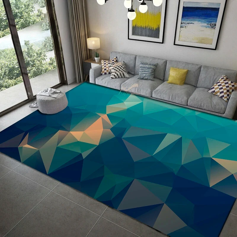 Geometric Pattern Carpet Kitchen MatEntrance Doormat Bedroom Large Area Decoration Rug Living Room Carpet Office Lounge Mat image 2