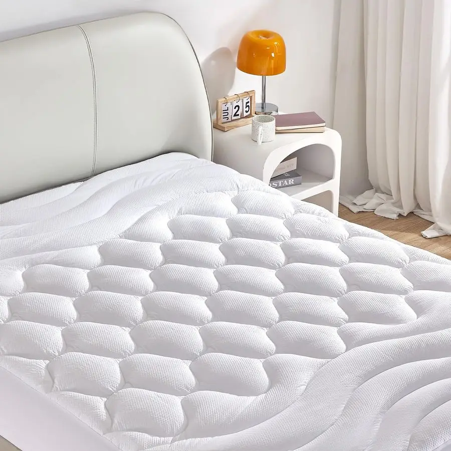 

Queen Mattress Protector, Mattress Topper with 821 Deep Pocket, Mattress Pad with 3Zone Support, Mattress Cover Microfiber Fitte