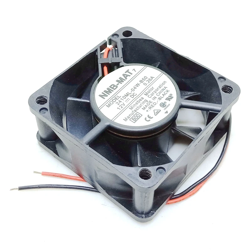 2410ML-04W-B50 6025 60x60x25mm 60mm fan DC12V 0.26A Computer cabinet case chassis CPU power cooling fan