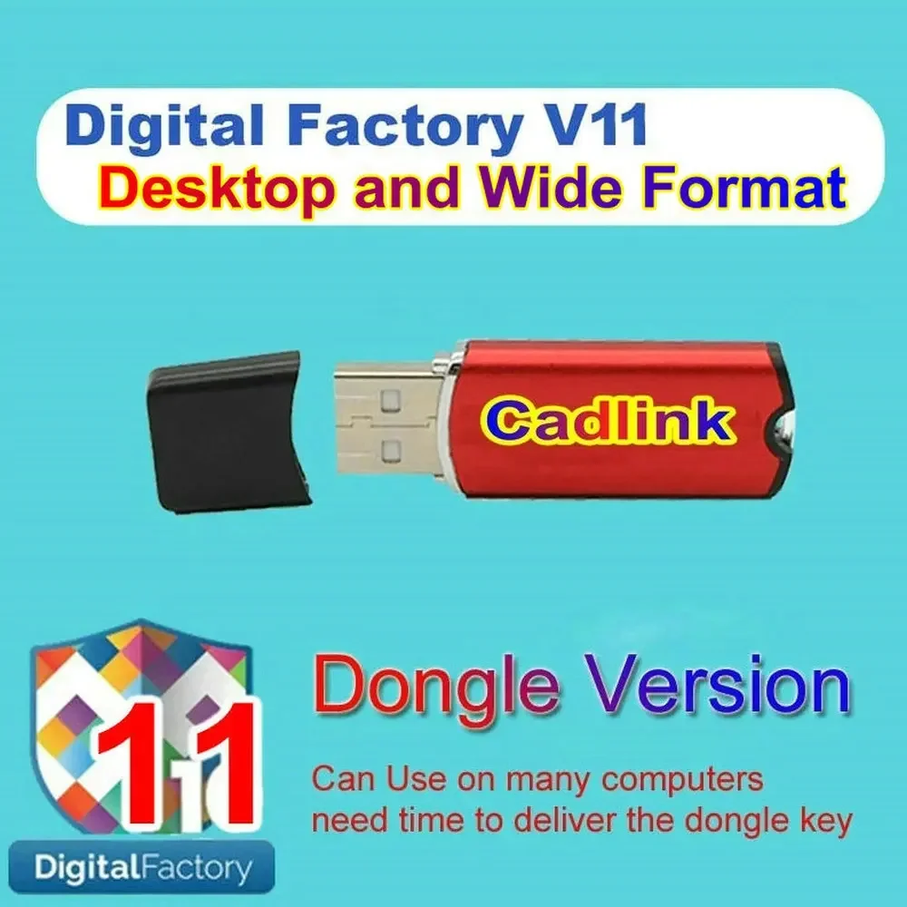 Cadlink V11 Digital Factory DTF Software CADlink 11 License Direct To Film RIP Dongle Key For Epson 8550 L1800 4900 P7000 P9000