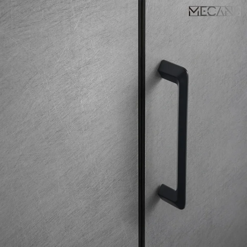 MECANS American Style Shine Black Appliance Pull Kitchen Cabinet Handles Drawer Knob Cupboard Door Handle for Furniture Hardware